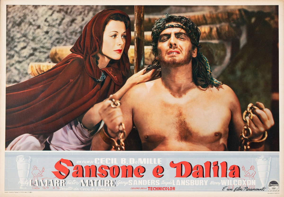 Fotobusta 3 per il film Sansone e Dalila (1949)