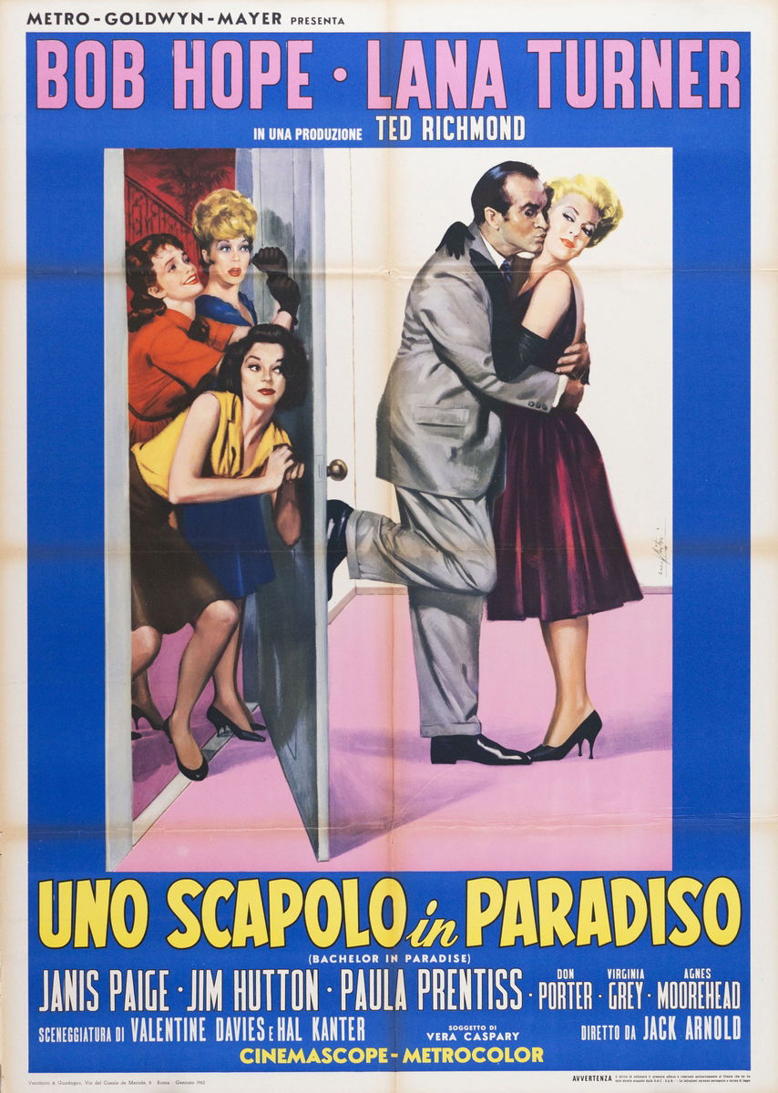 Uno scapolo in paradiso - Manifesto 1