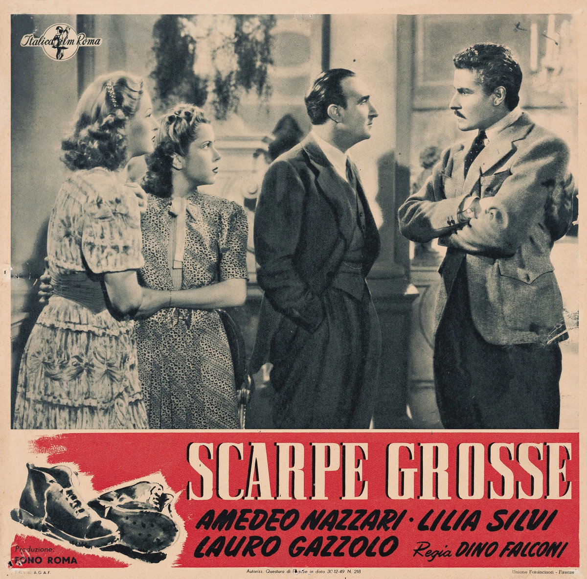 Fotobusta 3 per il film Scarpe grosse (1940)