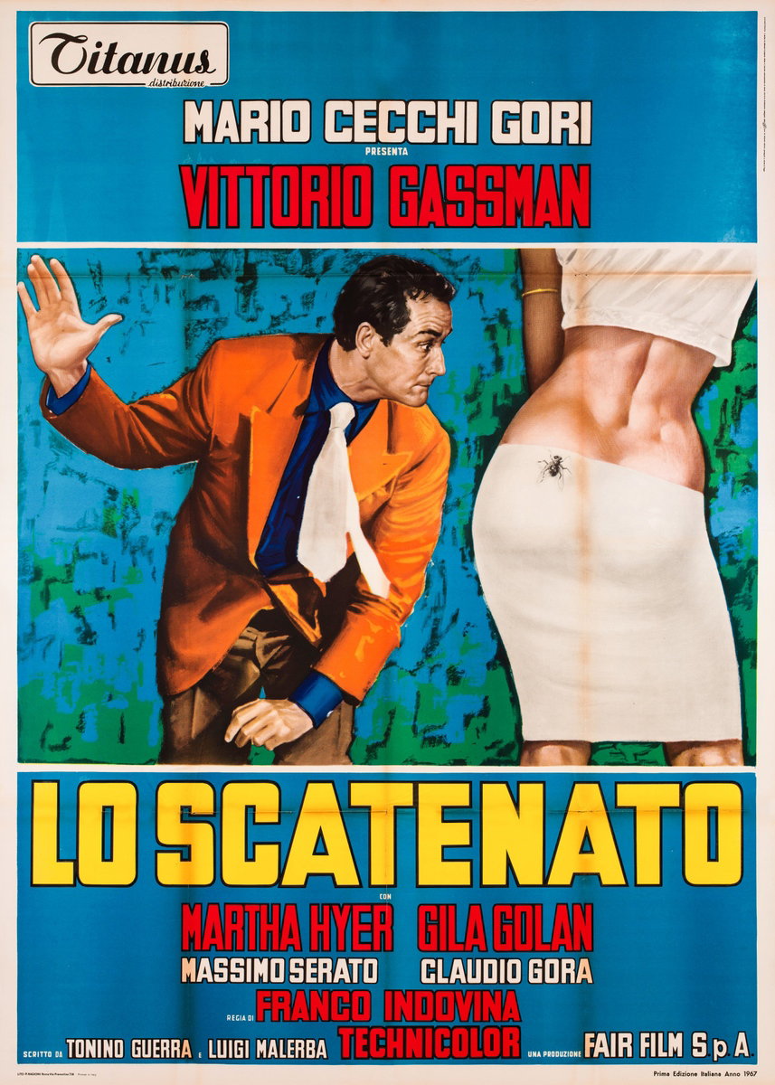 Manifesto 2 per il film Lo scatenato (1967)