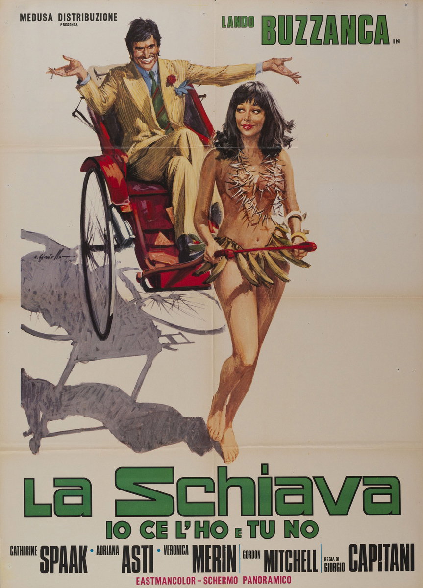 Poster 2 for the film My Darling Slave (1973), painted by Averardo Ciriello