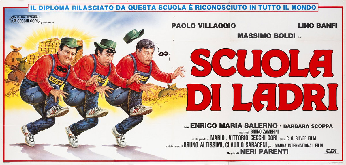 Manifesto 2 per il film Scuola di ladri (1986)