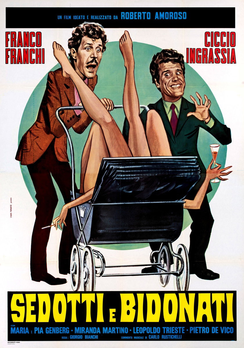Manifesto 2 per il film Sedotti e bidonati (1964), dipinto da Mario Piovano