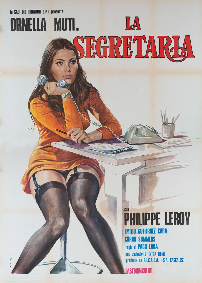 Poster 2 for the film Forbidden Passion (1974), painted by Renato Casaro (Renè)