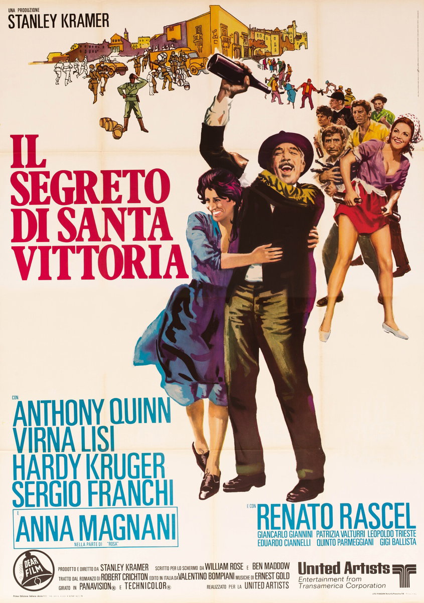 Poster 2 for the film The Secret of Santa Vittoria (1970)