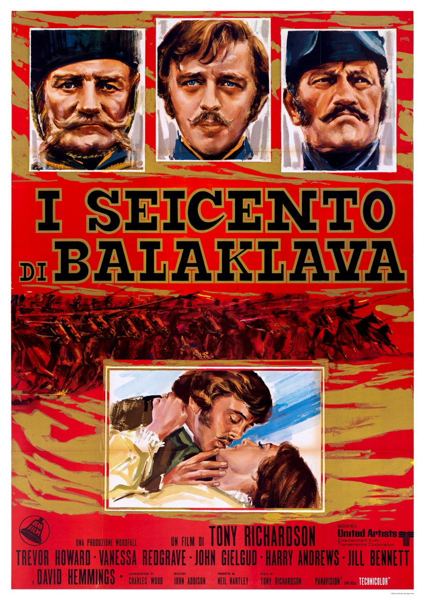 Manifesto 2 per il film I seicento di Balaklava (1968), dipinto da Agatino Avelli