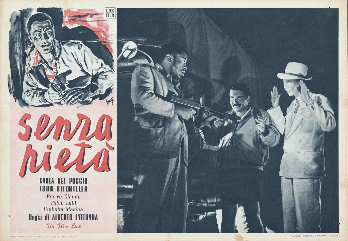 Fotobusta 2 per il film Senza pietà (1948), dipinto da Carlantonio Longi