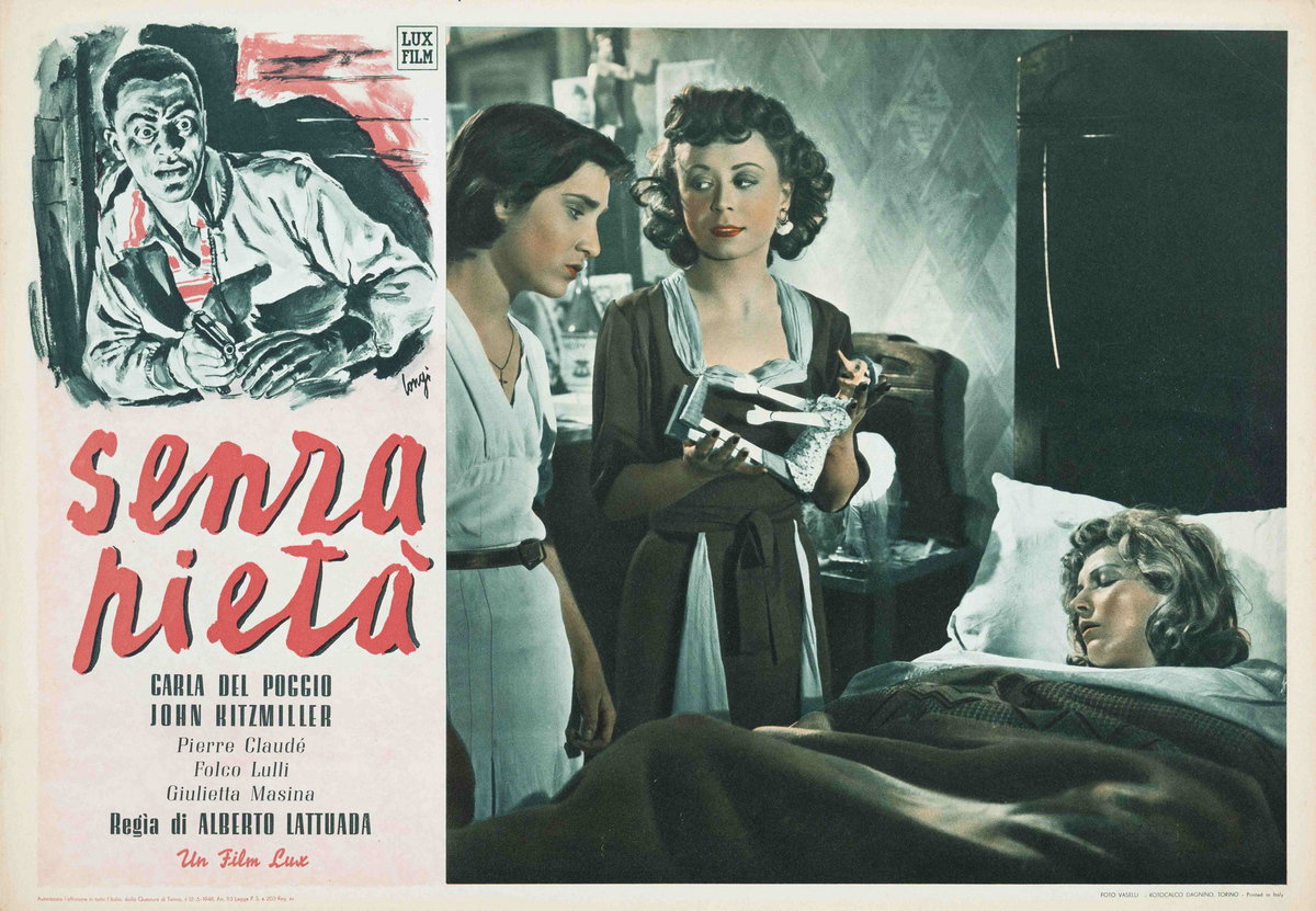 Lobby Card 3 for the film Without Pity (1948), painted by Carlantonio Longi