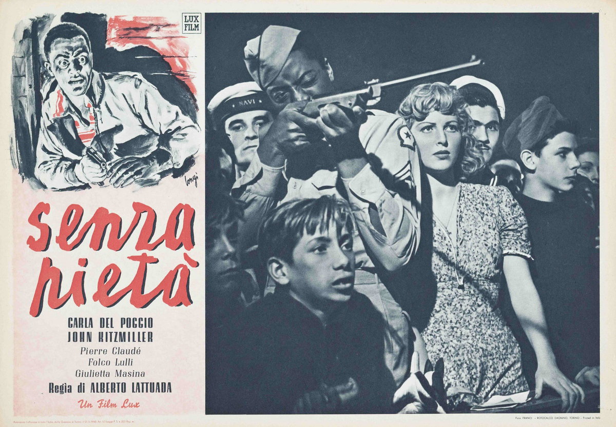 Lobby Card 4 for the film Without Pity (1948), painted by Carlantonio Longi