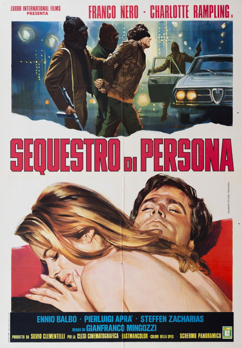 Manifesto 2 per il film Sequestro di persona (1968), dipinto da Mario Piovano
