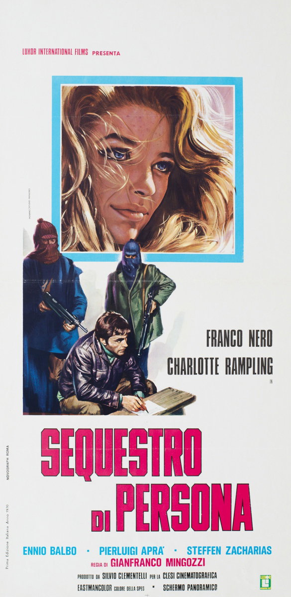 Locandina 2 per il film Sequestro di persona (1968), dipinto da Mario Piovano