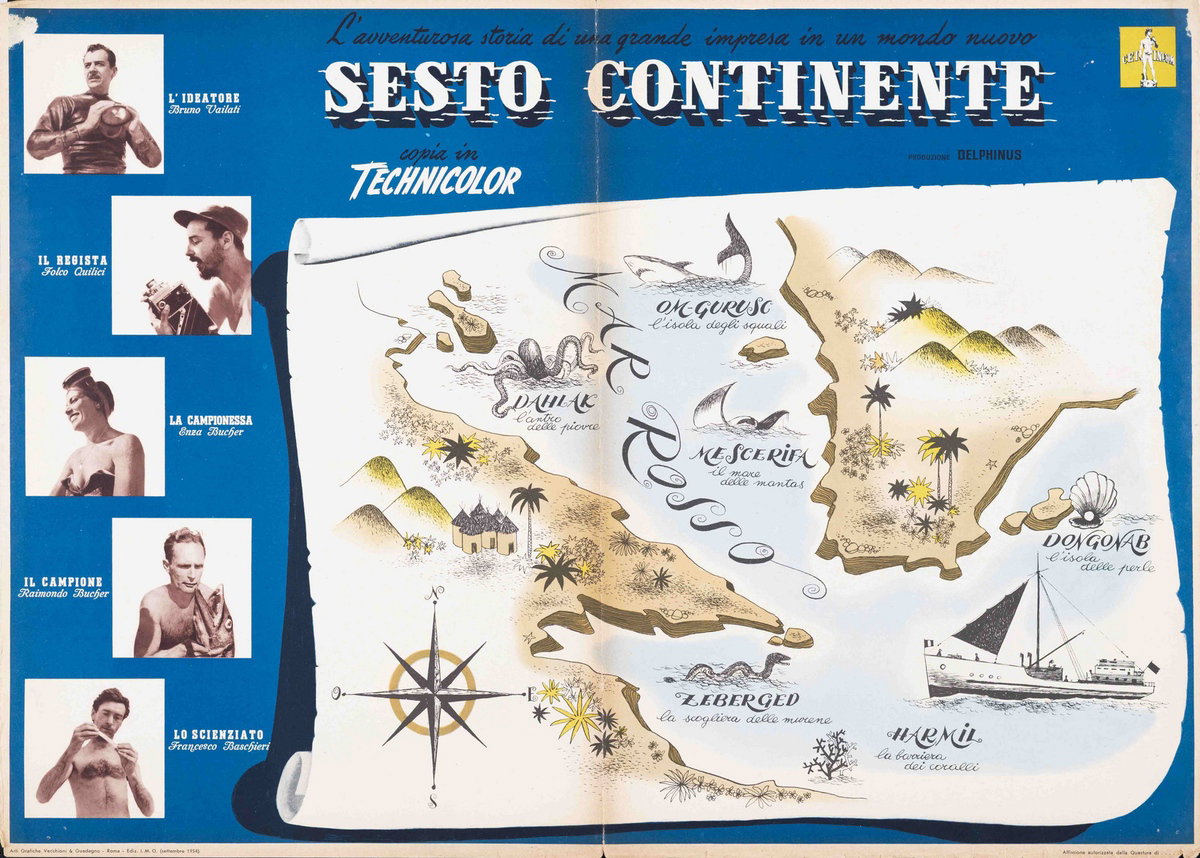 Fotobusta 3 per il film Sesto continente (1954)