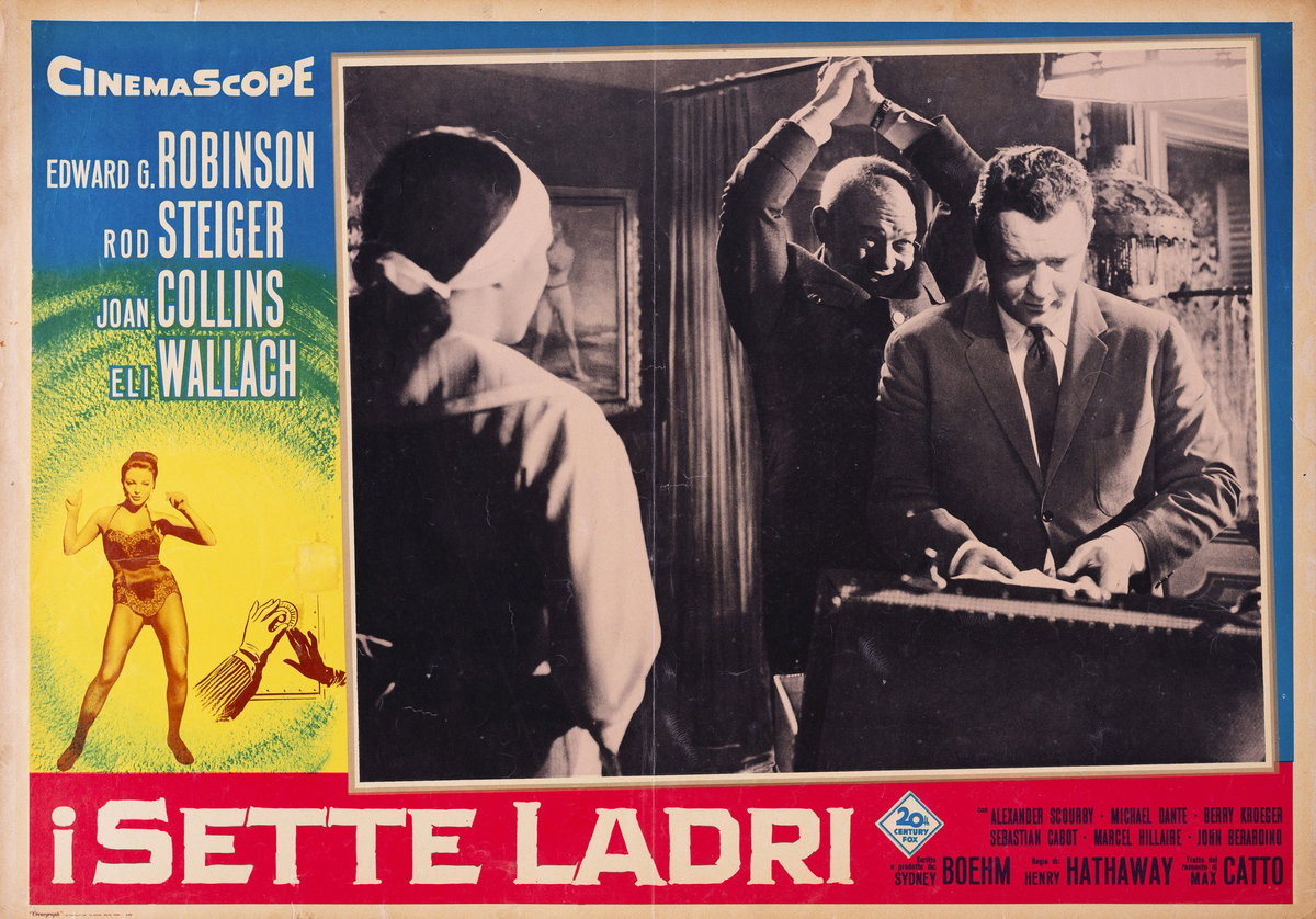 Fotobusta 2 per il film I sette ladri (1960)