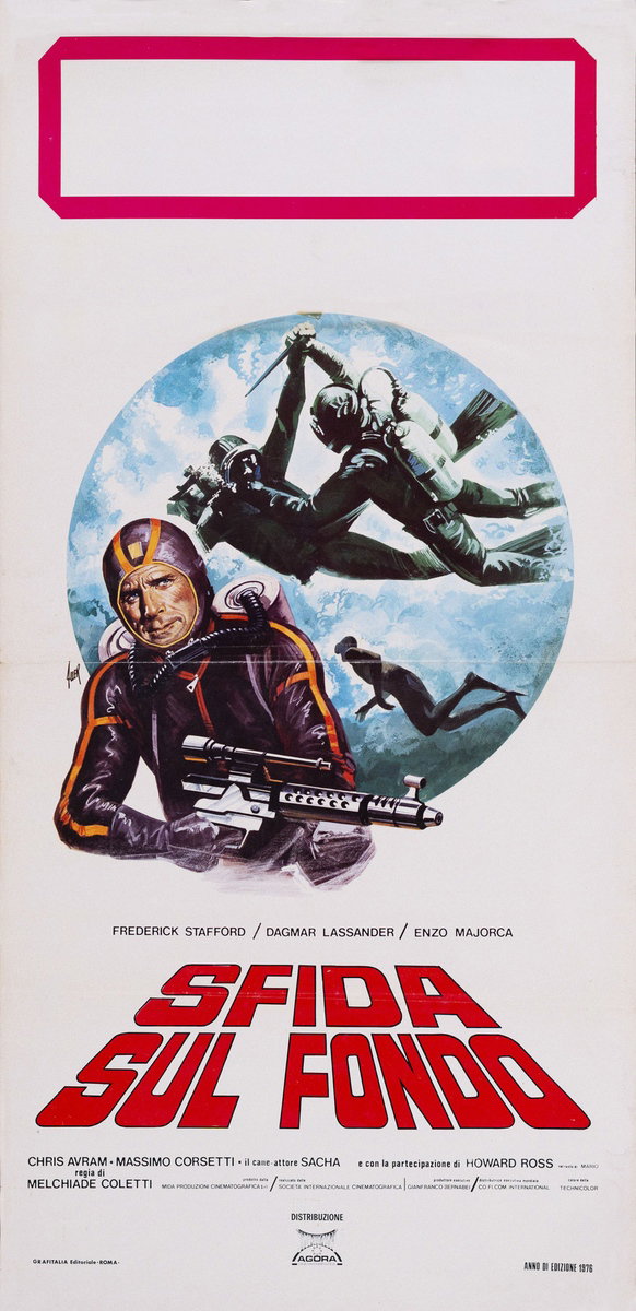 Locandina 2 for the film Fear Runs Deep (1976), painted by Giovanni Alessandri (Aller)