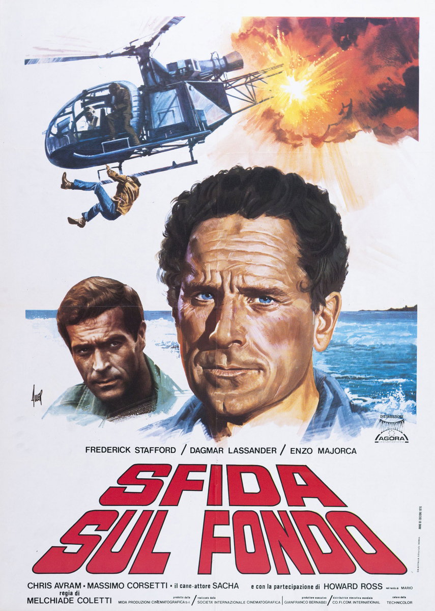 Poster 2 for the film Fear Runs Deep (1976), painted by Giovanni Alessandri (Aller)