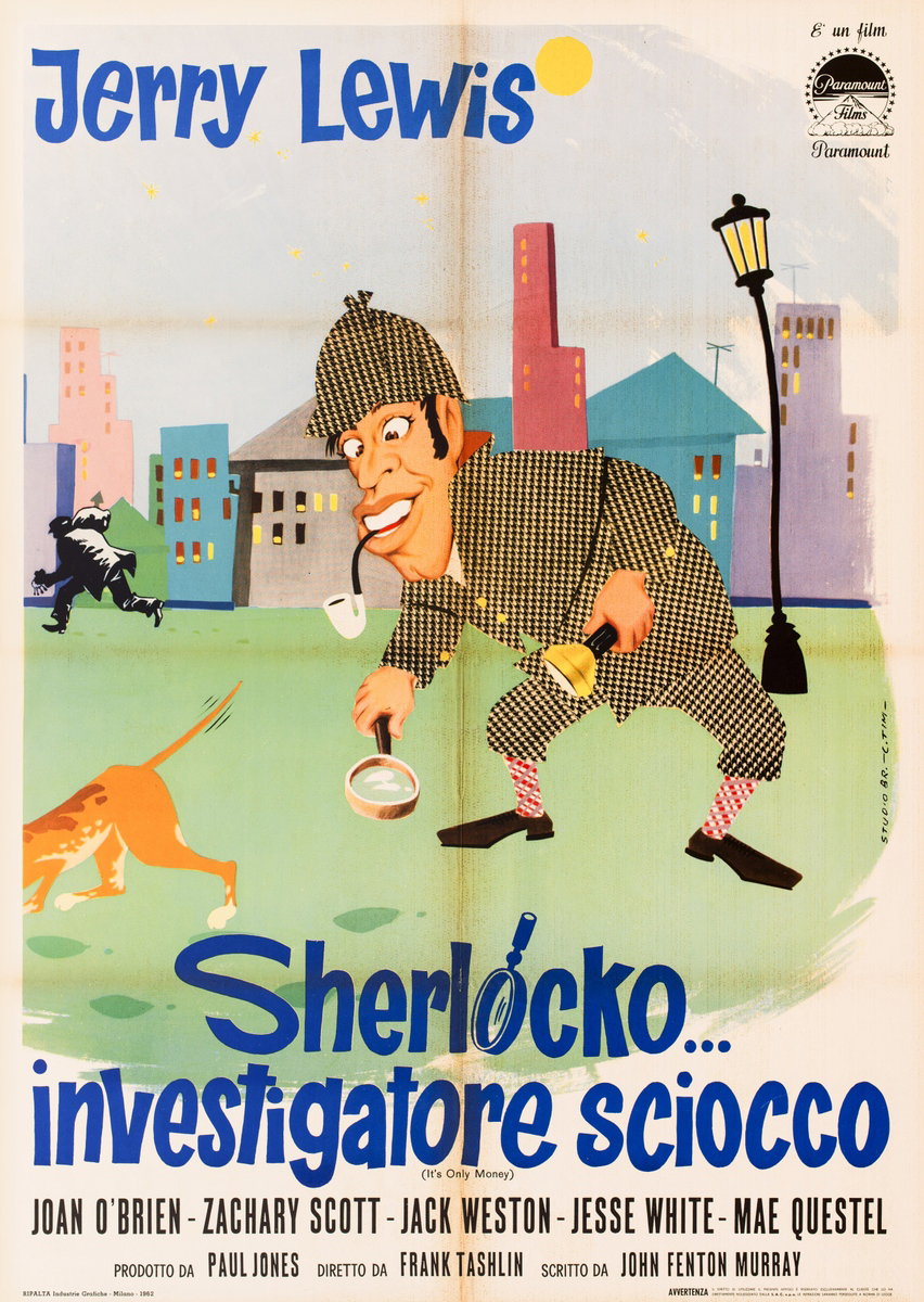 Poster 2 for the film It's Only Money (1962), painted by Timperi (C. Tim)