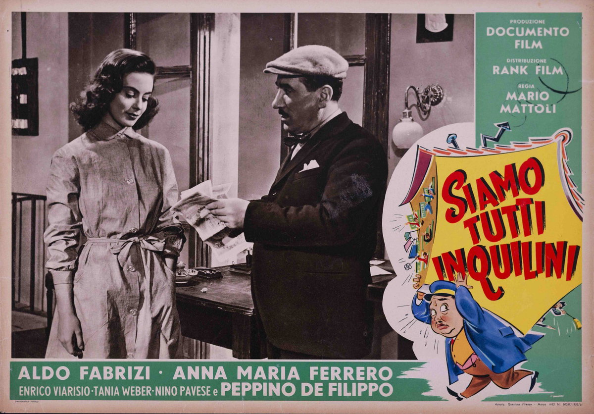 Fotobusta 2 per il film Siamo tutti inquilini (1953)