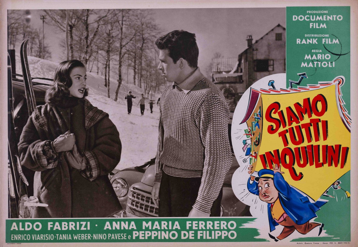Lobby Card 4 for the film Siamo tutti inquilini (1953)