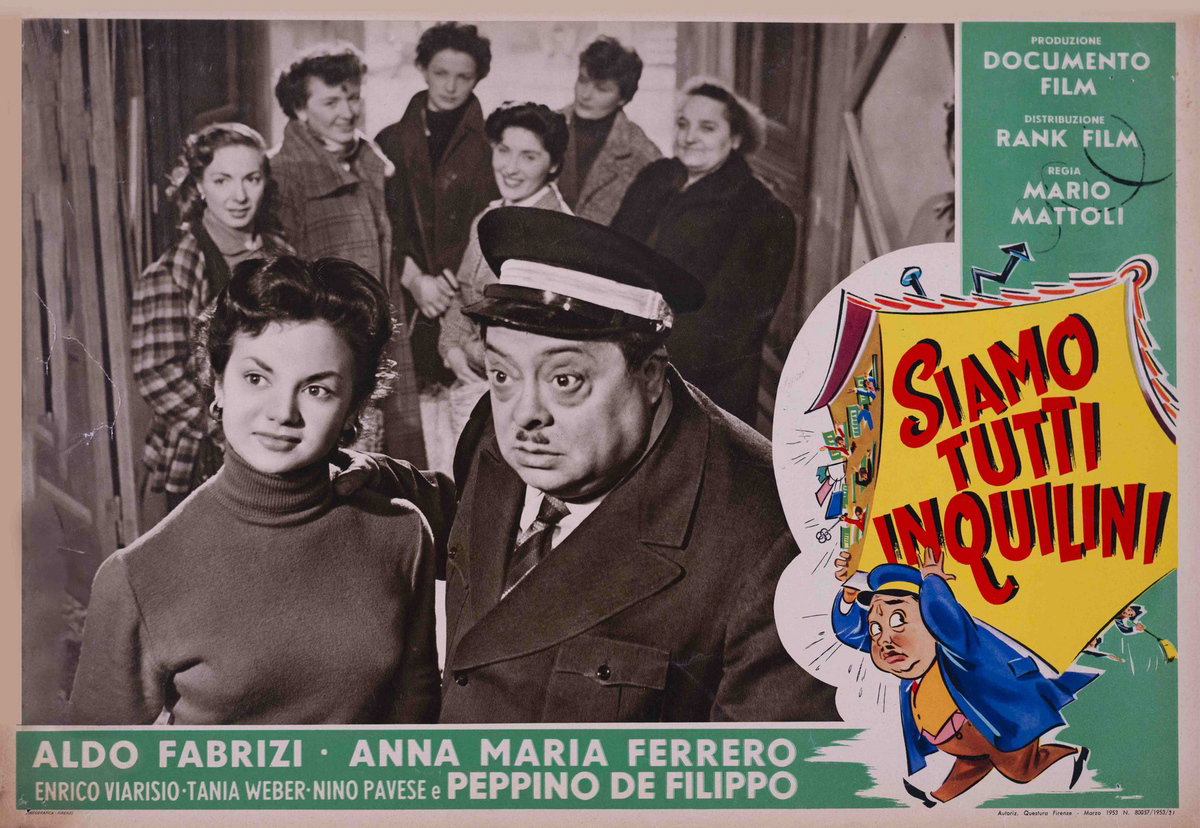 Lobby Card 5 for the film Siamo tutti inquilini (1953)