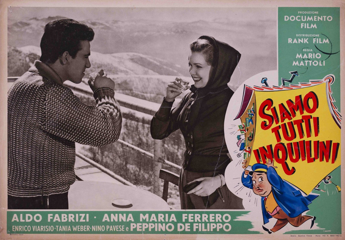 Lobby Card 6 for the film Siamo tutti inquilini (1953)