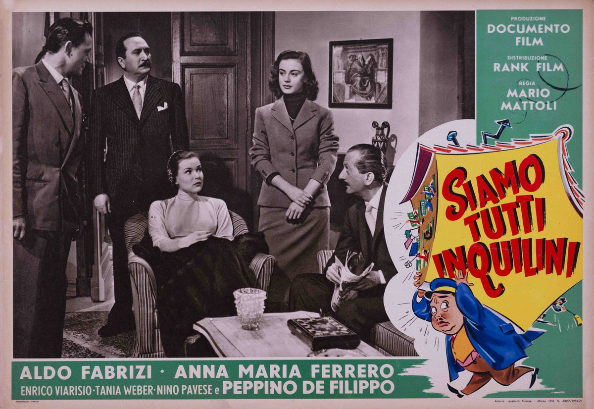 Lobby Card 3 for the film Siamo tutti inquilini (1953)