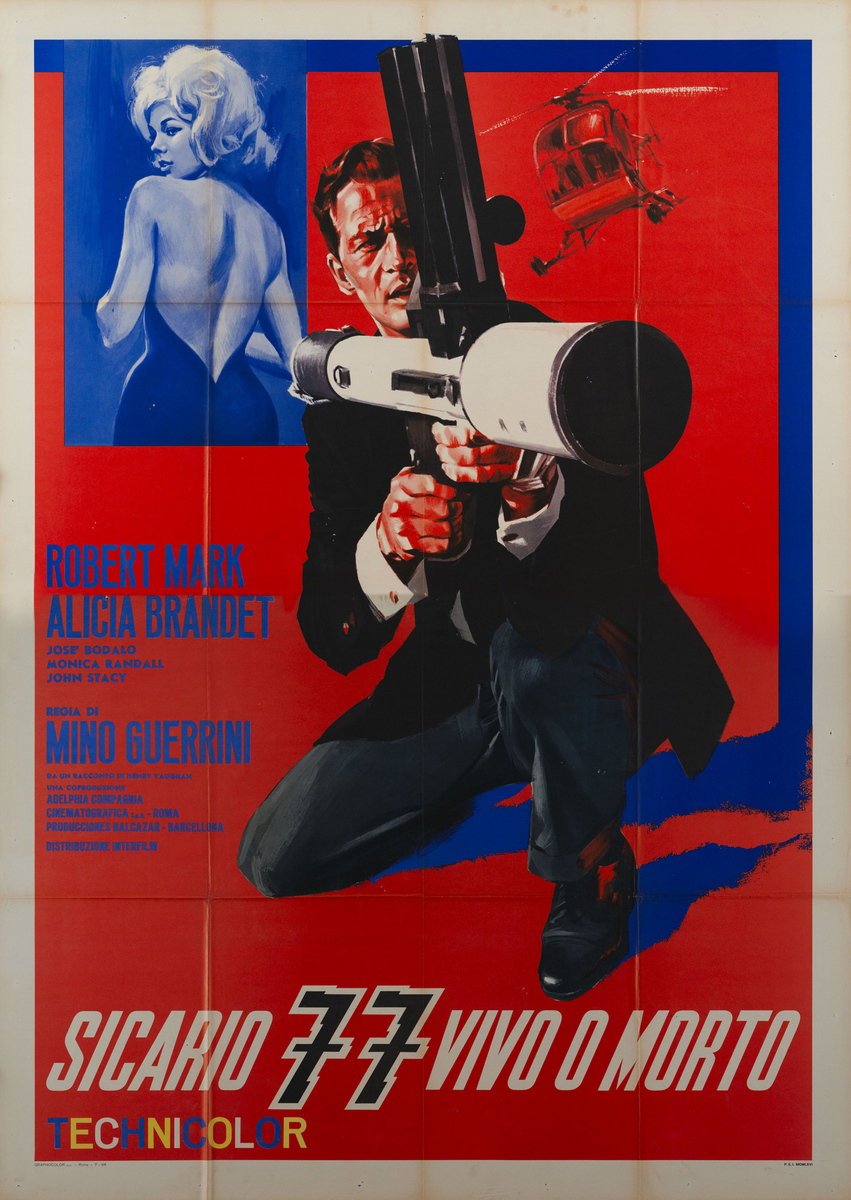 Manifesto 2 per il film Sicario 77, vivo o morto (1966)