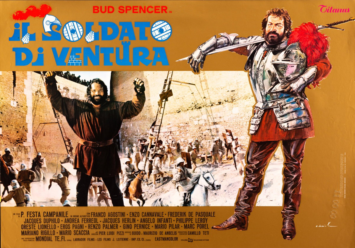 Lobby Card 2 for the film Soldier of Fortune (1976), painted by Averardo Ciriello