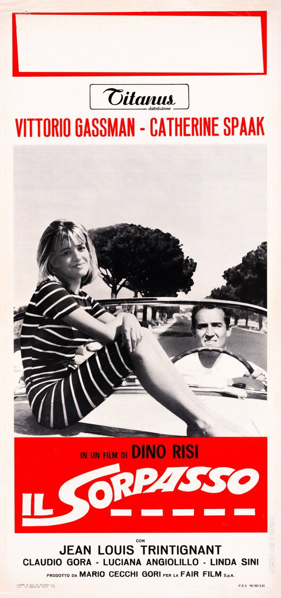 Locandina 2 for the film Il Sorpasso (1962), painted by Marcello Colizzi