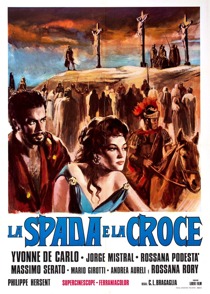 Manifesto 2 per il film La spada e la croce (1958)