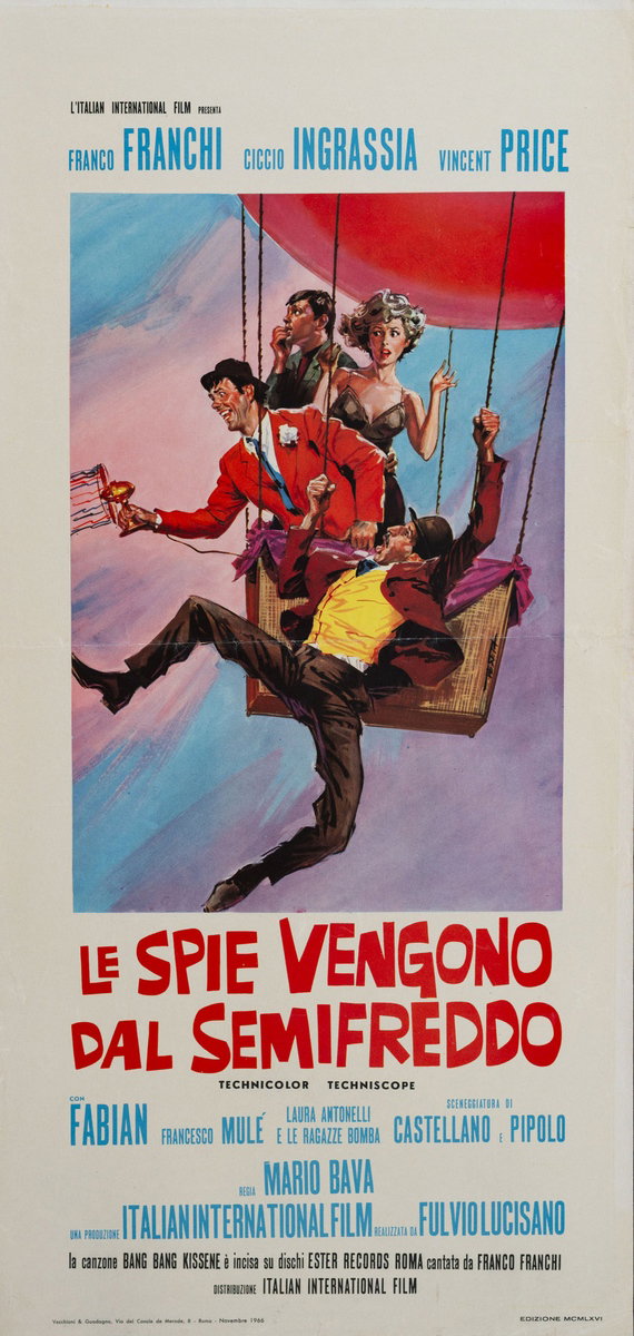 Locandina 2 per il film Le spie vengono dal semifreddo (1966), dipinto da Enrico De Seta