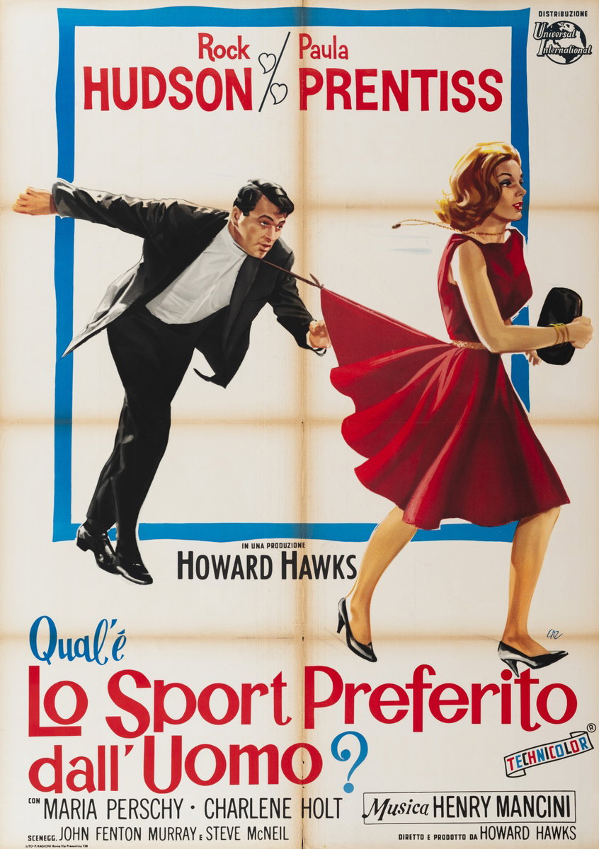 Manifesto 2 per il film Lo sport preferito dall'uomo (1964)