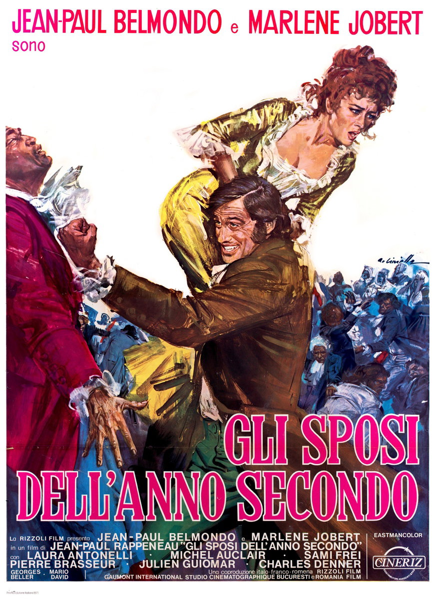Manifesto 2 per il film Gli sposi dell'anno secondo (1971), dipinto da Averardo Ciriello