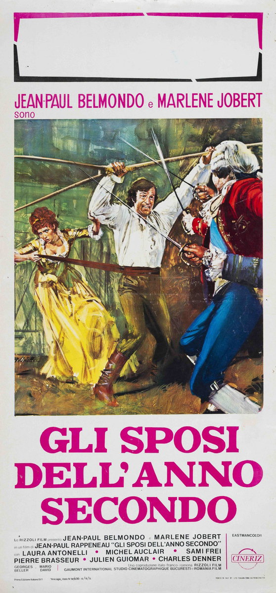 Locandina 2 for the film The Married Couple of the Year Two (1971), painted by Averardo Ciriello