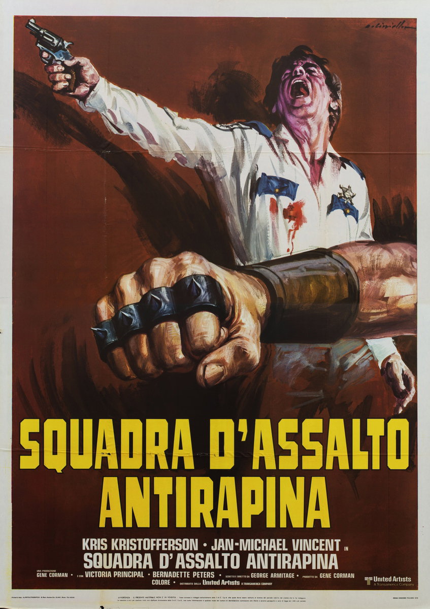 Poster 2 for the film Vigilante Force (1976), painted by Averardo Ciriello