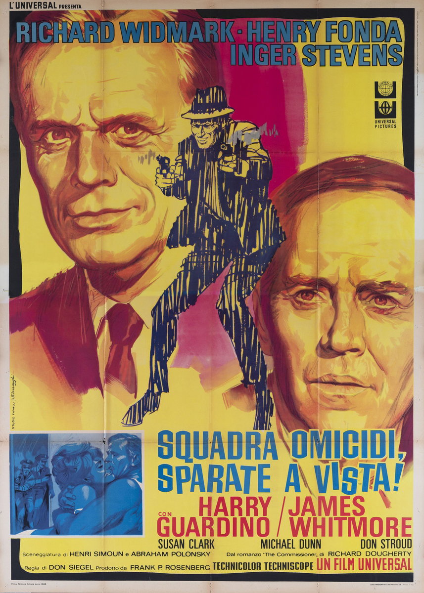 Poster 2 for the film Madigan (1968), painted by Rodolfo Valcarenghi