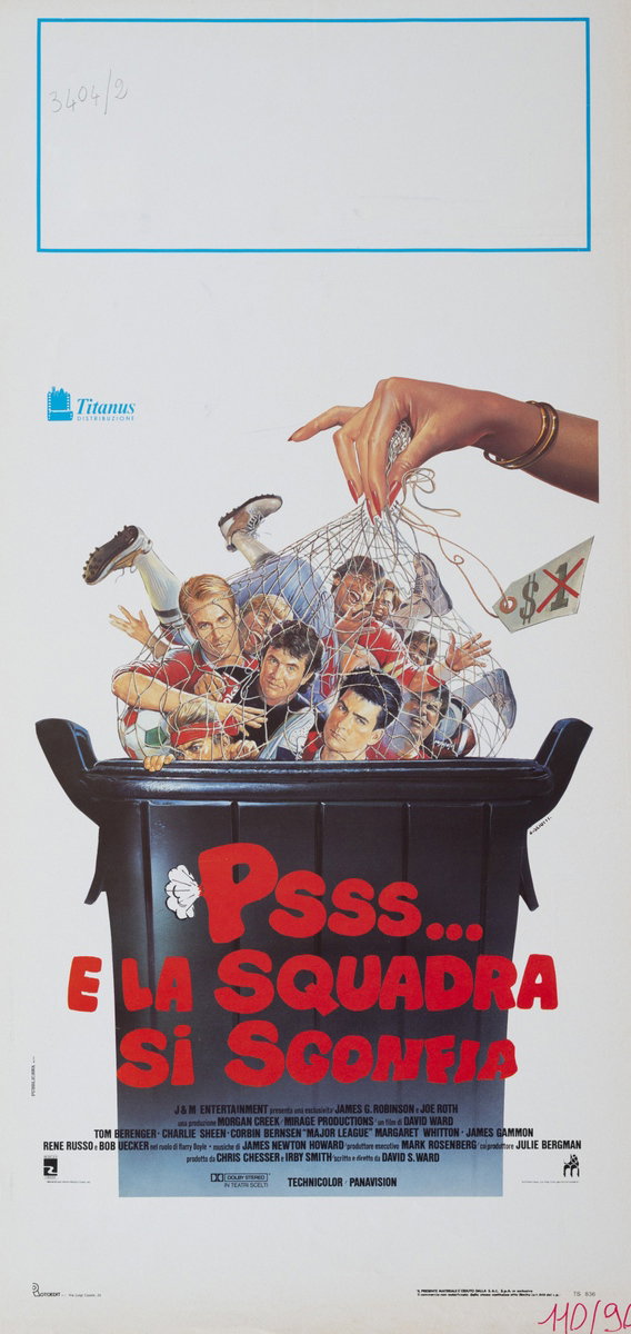 Locandina 2 for the film Major League (1989), painted by Enzo Sciotti