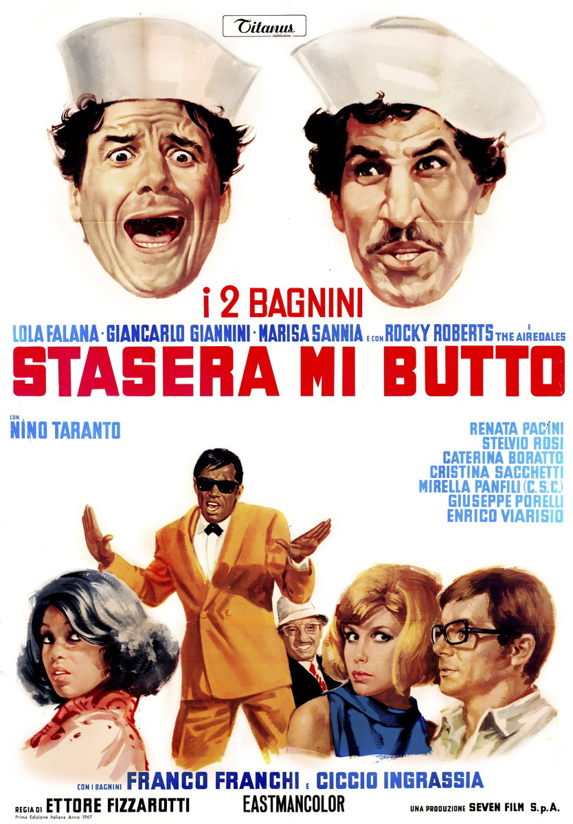 Manifesto 2 per il film Stasera mi butto (1967)