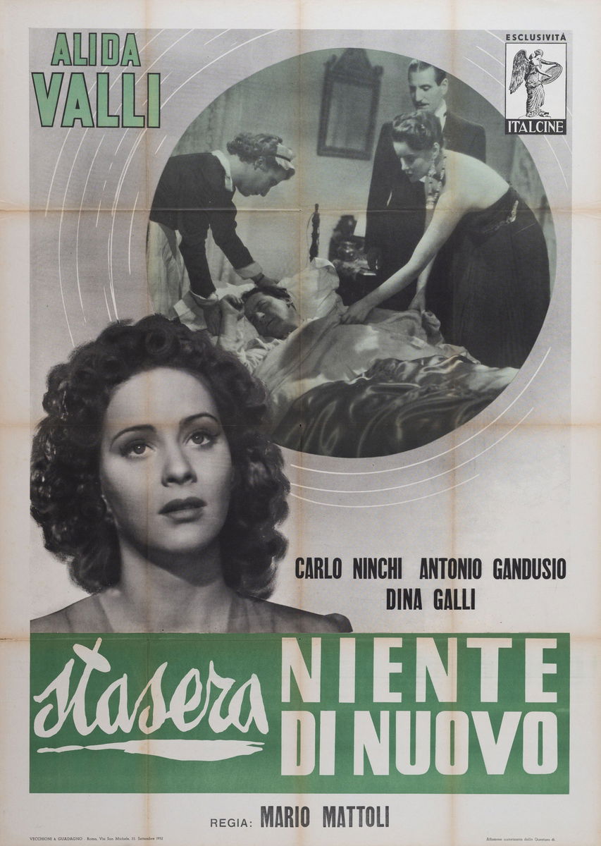 Stasera niente di nuovo - Manifesto 1