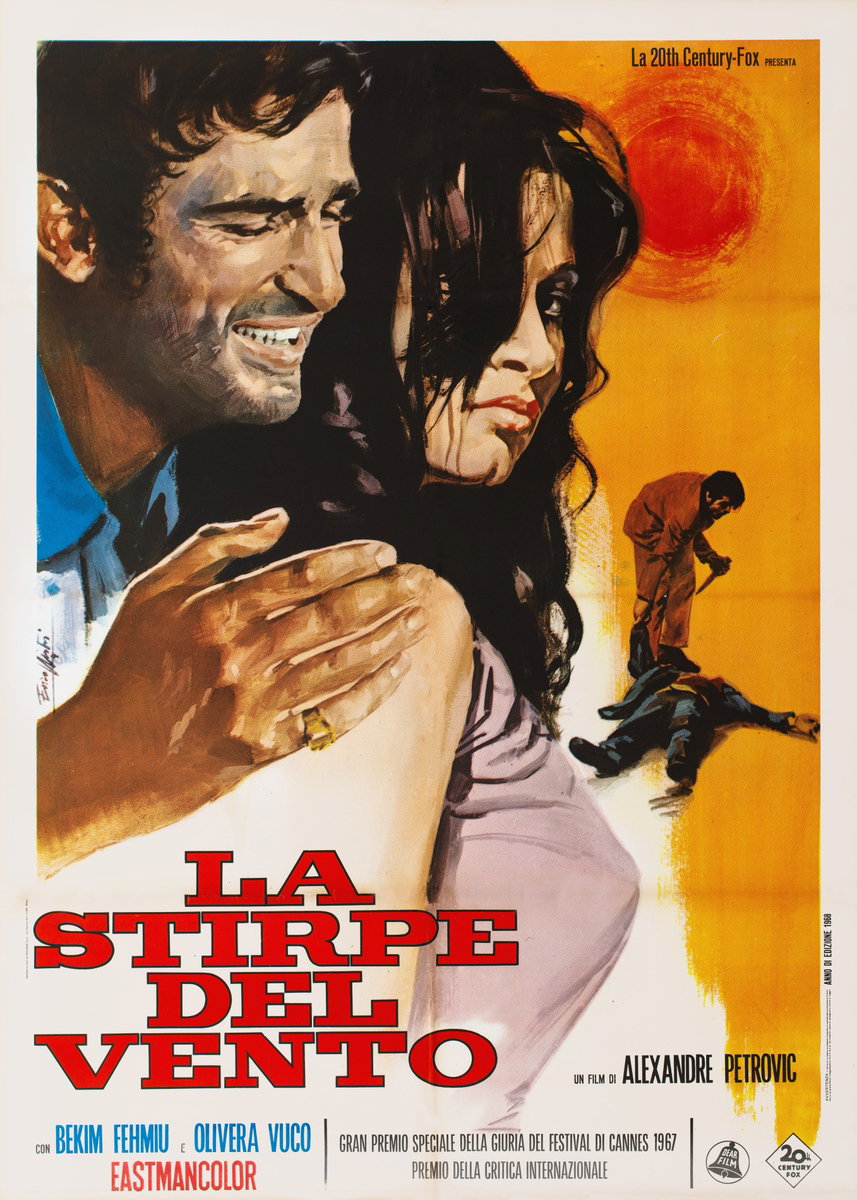 Manifesto 2 per il film Ho incontrato anche zingari felici (1967), dipinto da Lorenzo Nistri (Enzo)