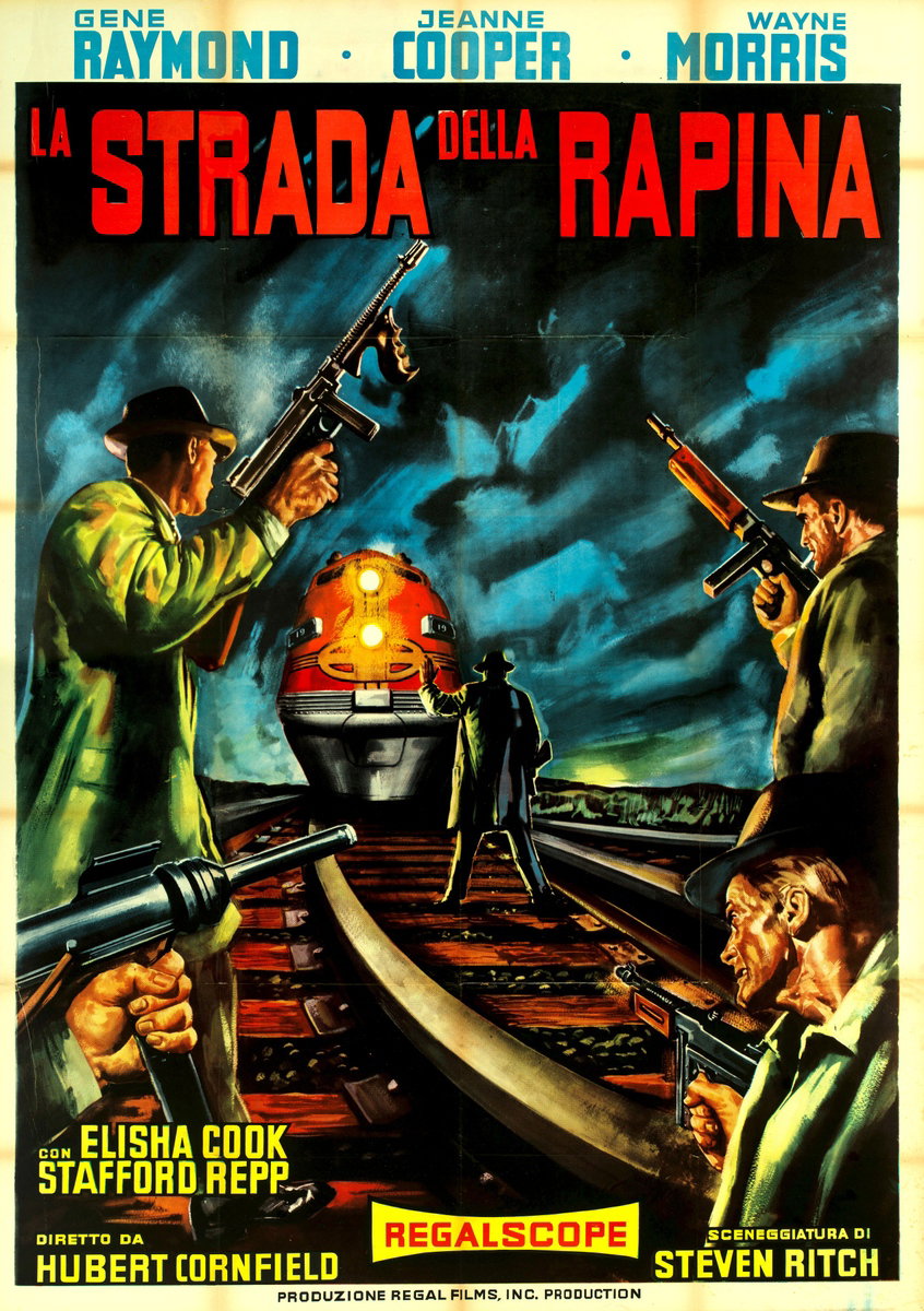 Manifesto 2 per il film La strada della rapina (1957)