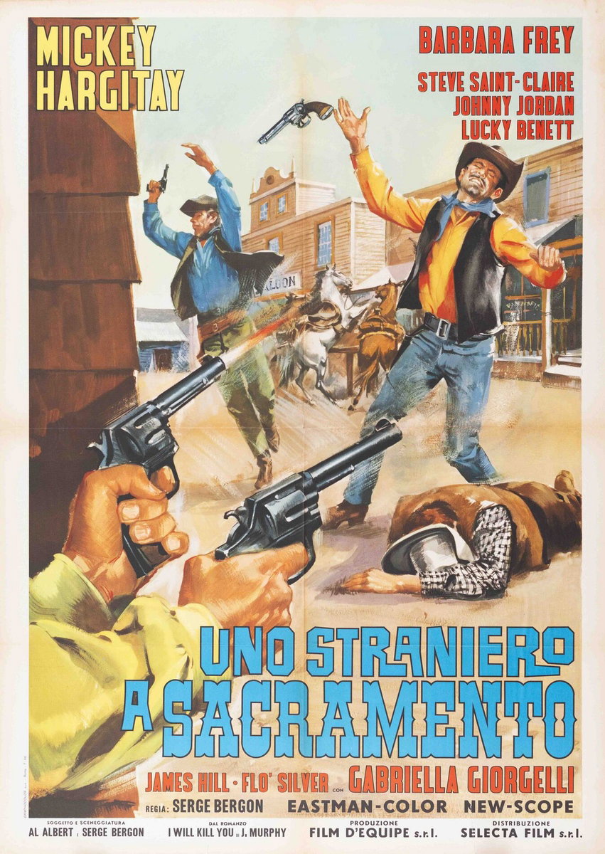 Manifesto 3 per il film Uno straniero a Sacramento (1965)