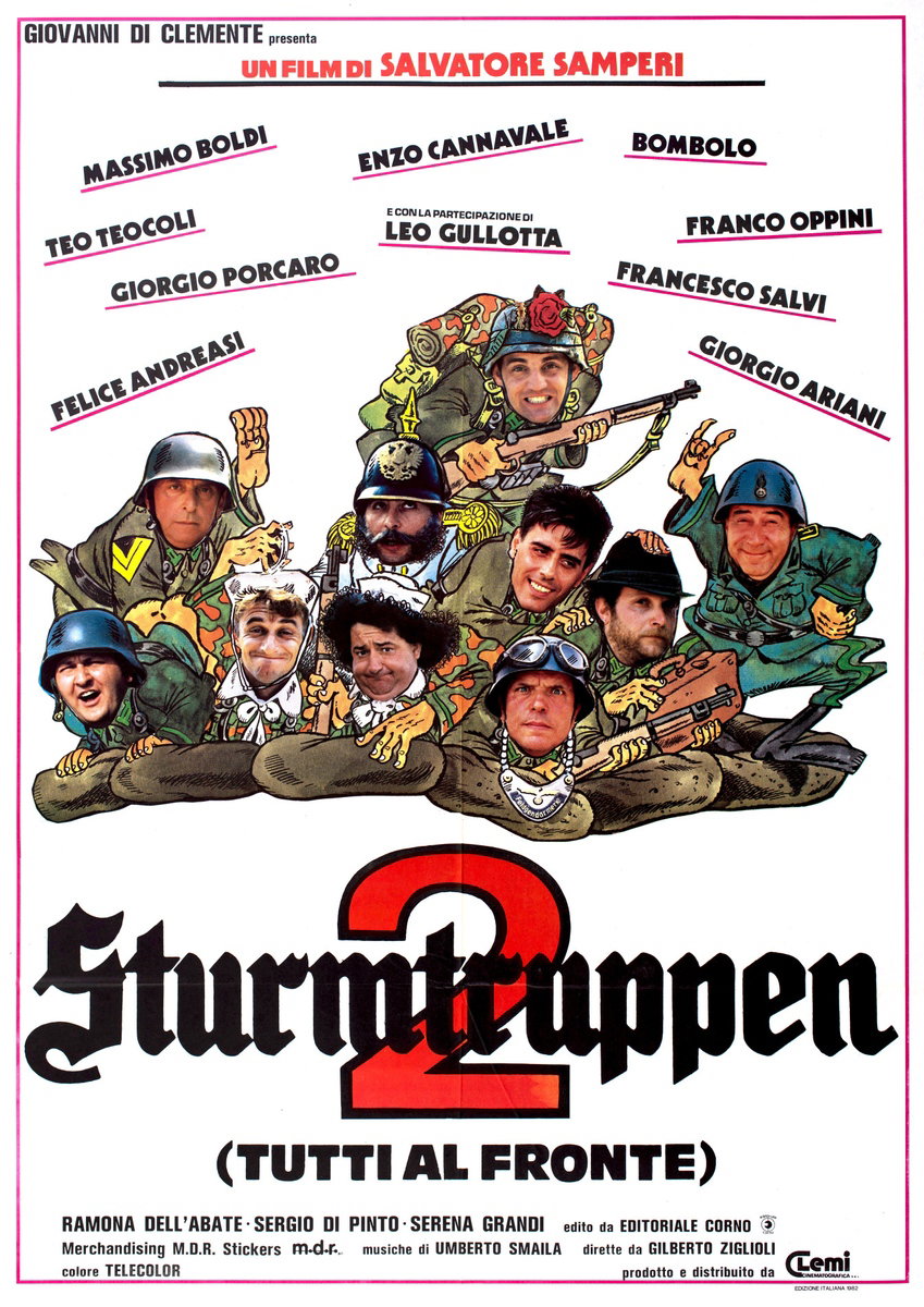 Manifesto 2 per il film Sturmtruppen 2 - Tutti al fronte (1982)
