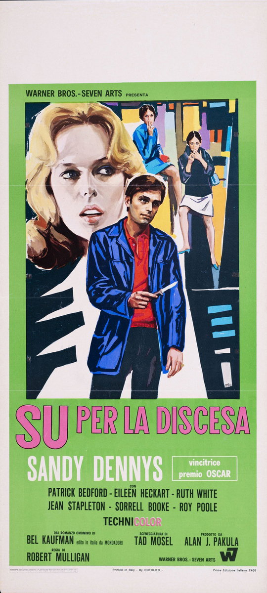 Locandina 2 for the film Up the Down Staircase (1967), painted by Ercole Brini