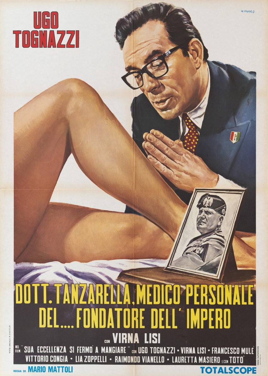 Manifesto 2 per il film Sua Eccellenza si fermò a mangiare (1961), dipinto da Renato Casaro (Renè)