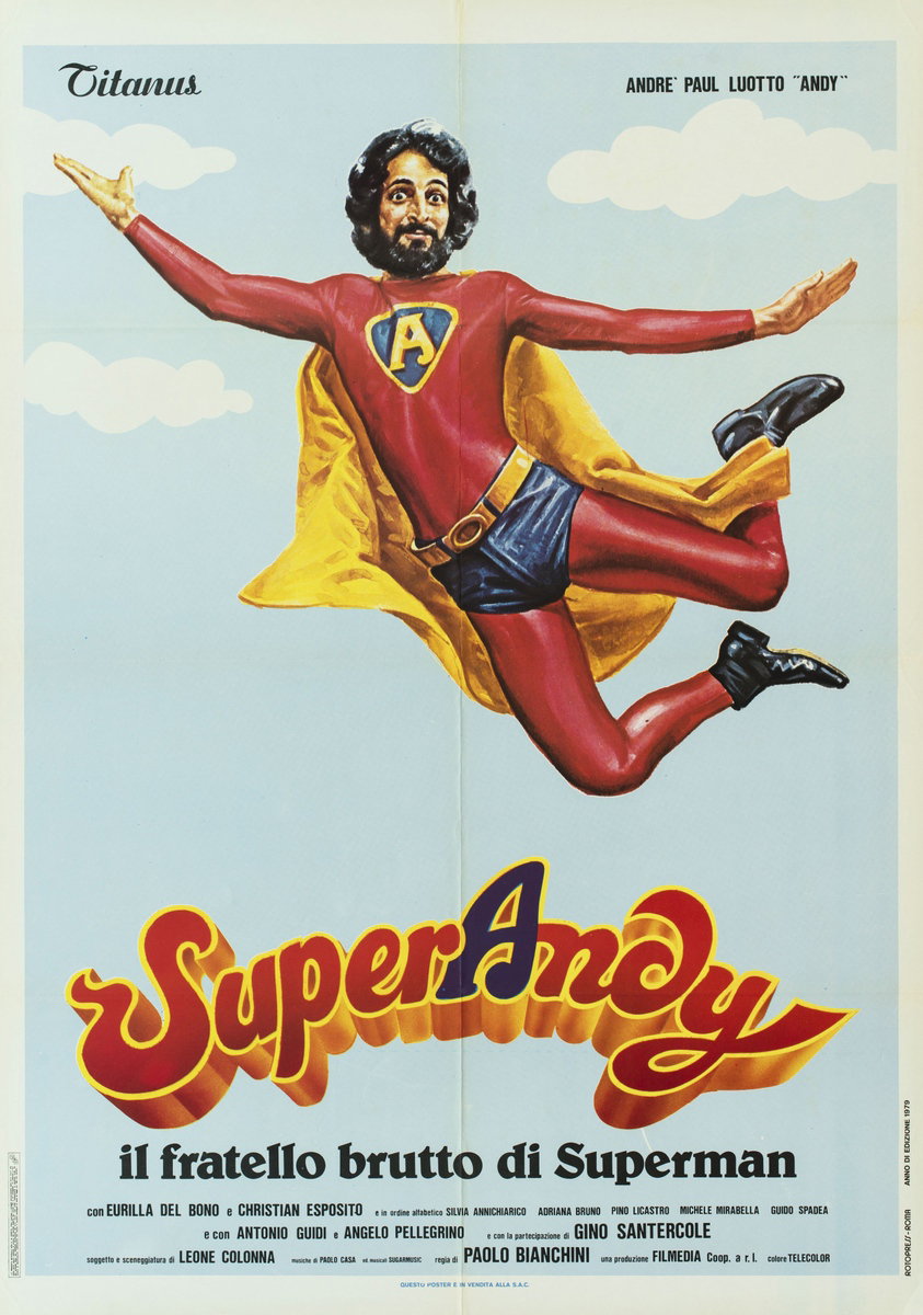 Poster 2 for the film Super Andy, Ugly Brother of Superman (1979)