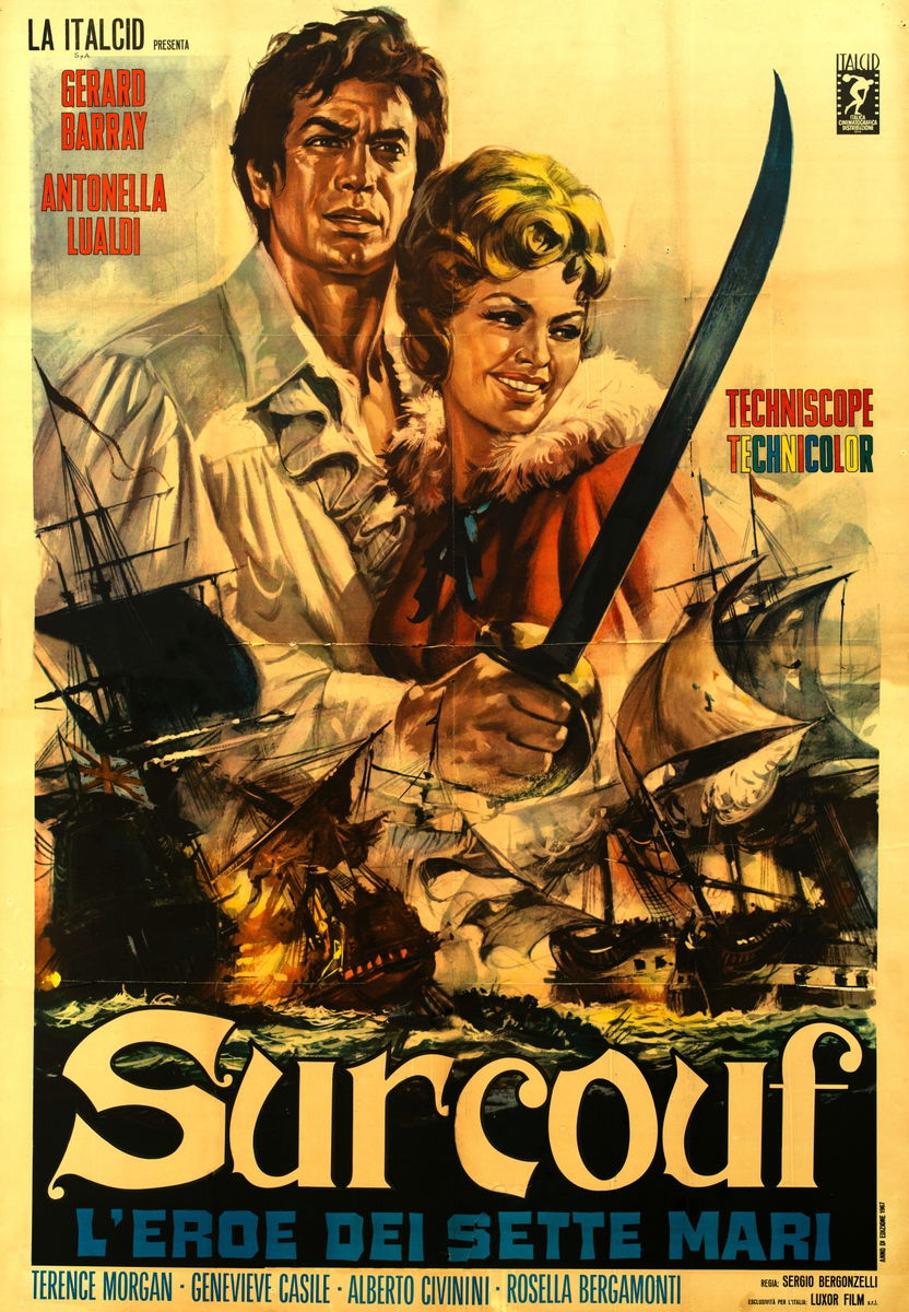 Surcouf, l'eroe dei sette mari - Manifesto 1