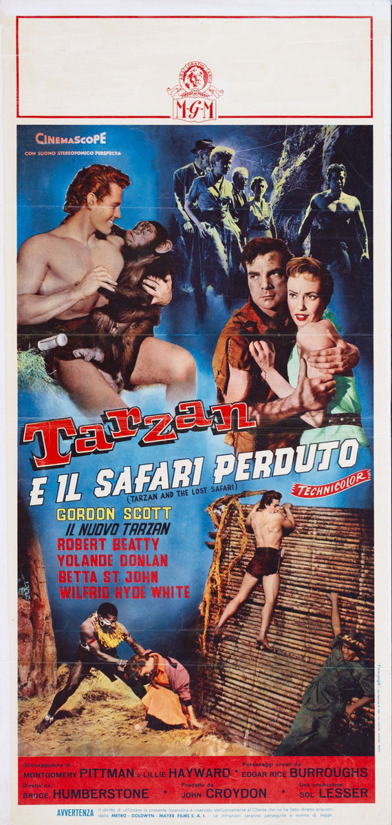 Locandina 2 per il film Tarzan e il safari perduto (1957)