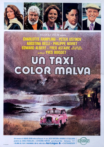 Un taxi color malva