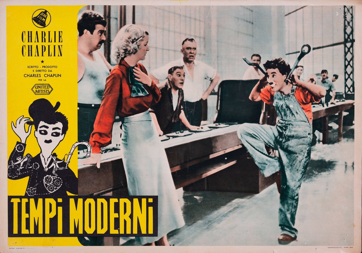 Fotobusta 2 per il film Tempi moderni (1936)