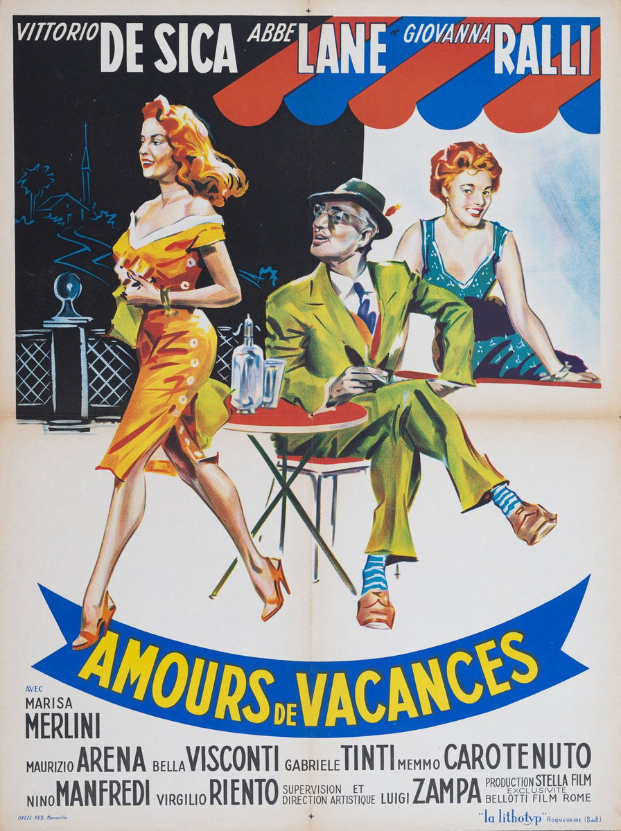Fotobusta 3 per il film Tempo di villeggiatura (1956)